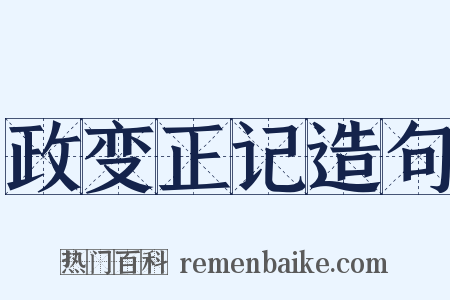 政变正记造句是什么意思的图片